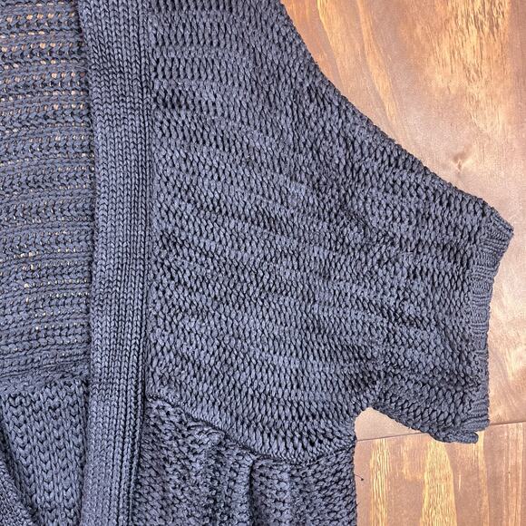 Chicos Womens Sweater Brown Cardigan Knit Chunky Open Front Dolman 3 (XL) - Picture 5 of 13